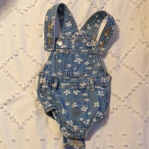 Old Navy Blue Floral Kids Overalls